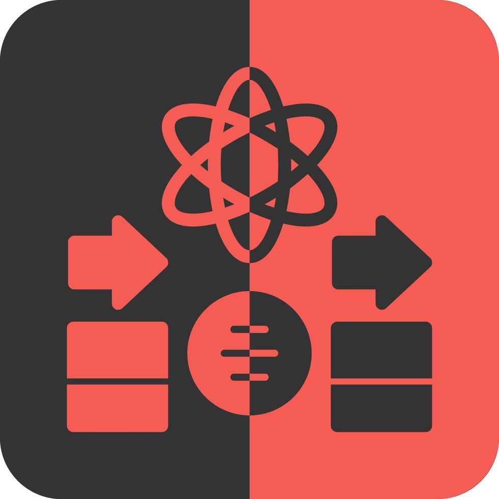 Quantum Thermodynamics Red Inverse Icon vector