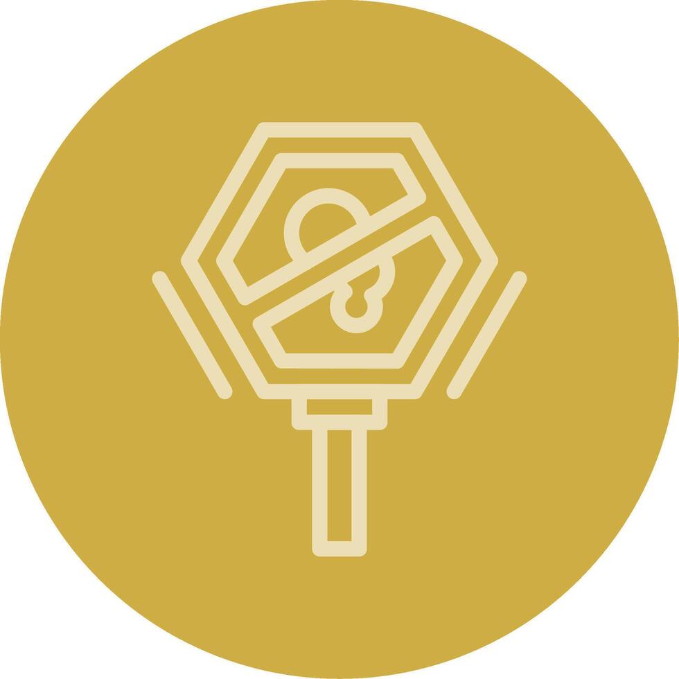 No idling Line Multi color Icon vector