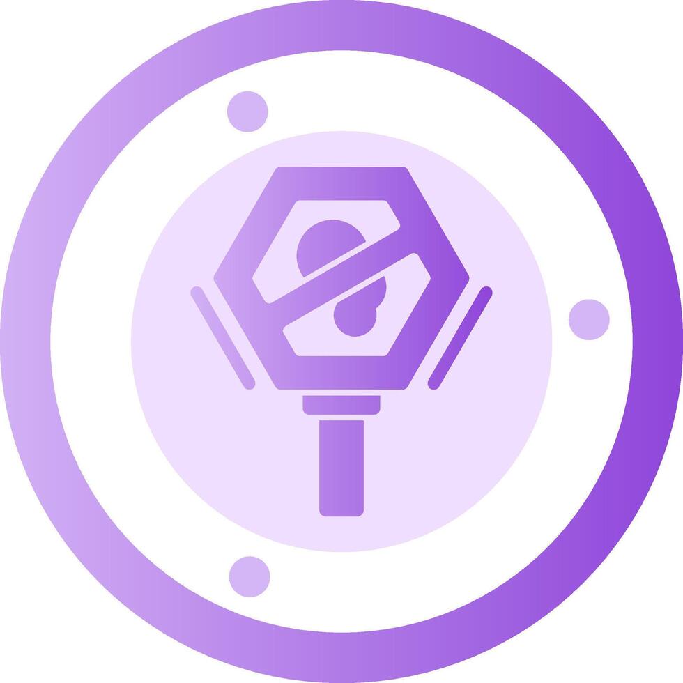 No idling Glyph Gradient Icon vector