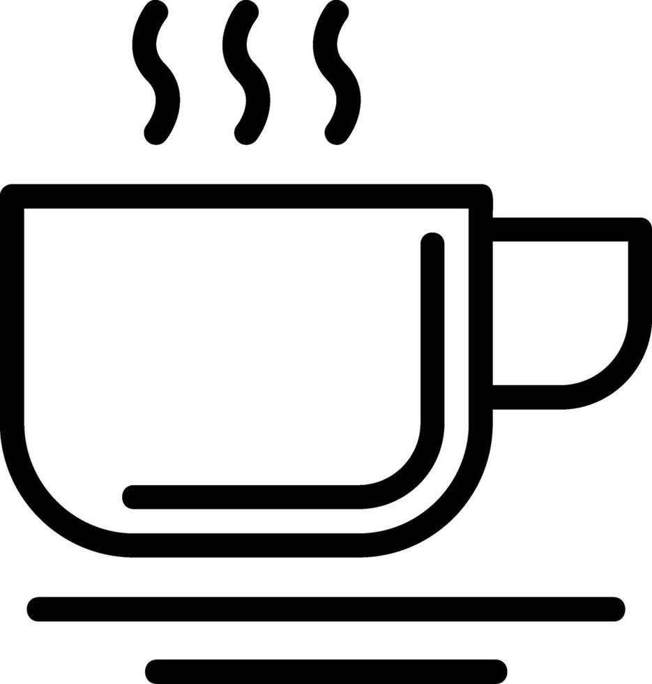 Cup Line Icon vector