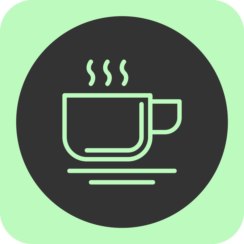 Cup Linear Round Icon vector