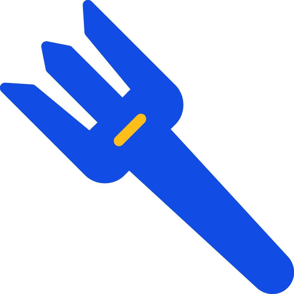 Fork Flat Two Color Icon vector