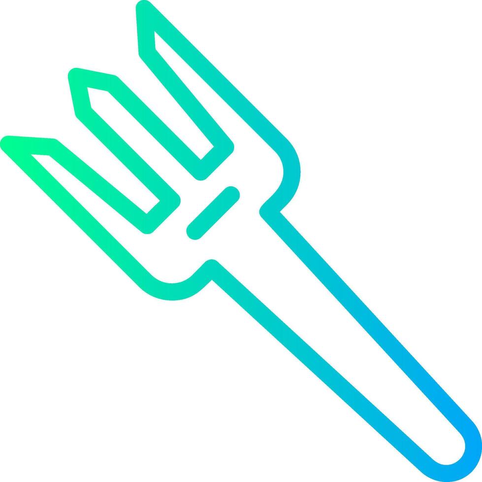 Fork Linear Gradient Icon vector