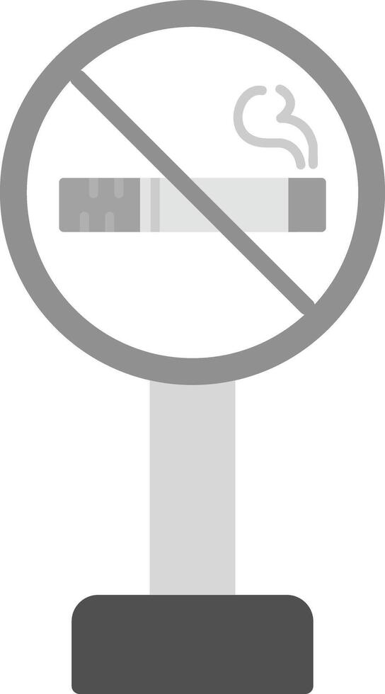 No Smoking Sign Board Vector Icon