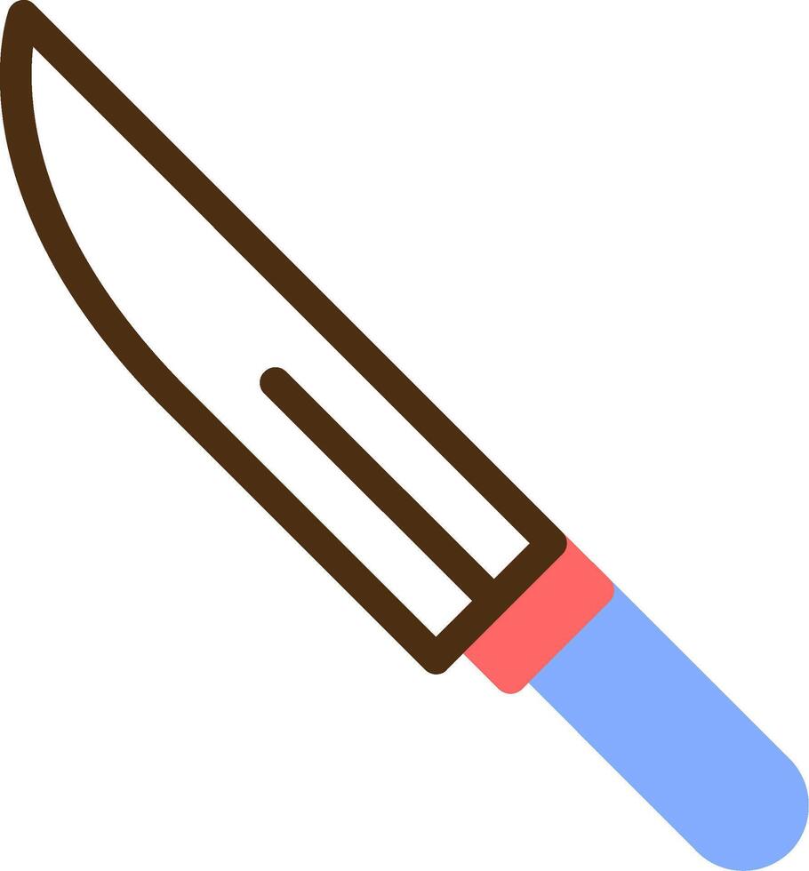 Knife Color Filled Icon vector