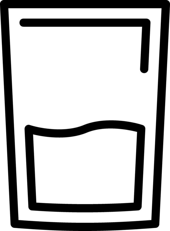 Glass Line Icon vector