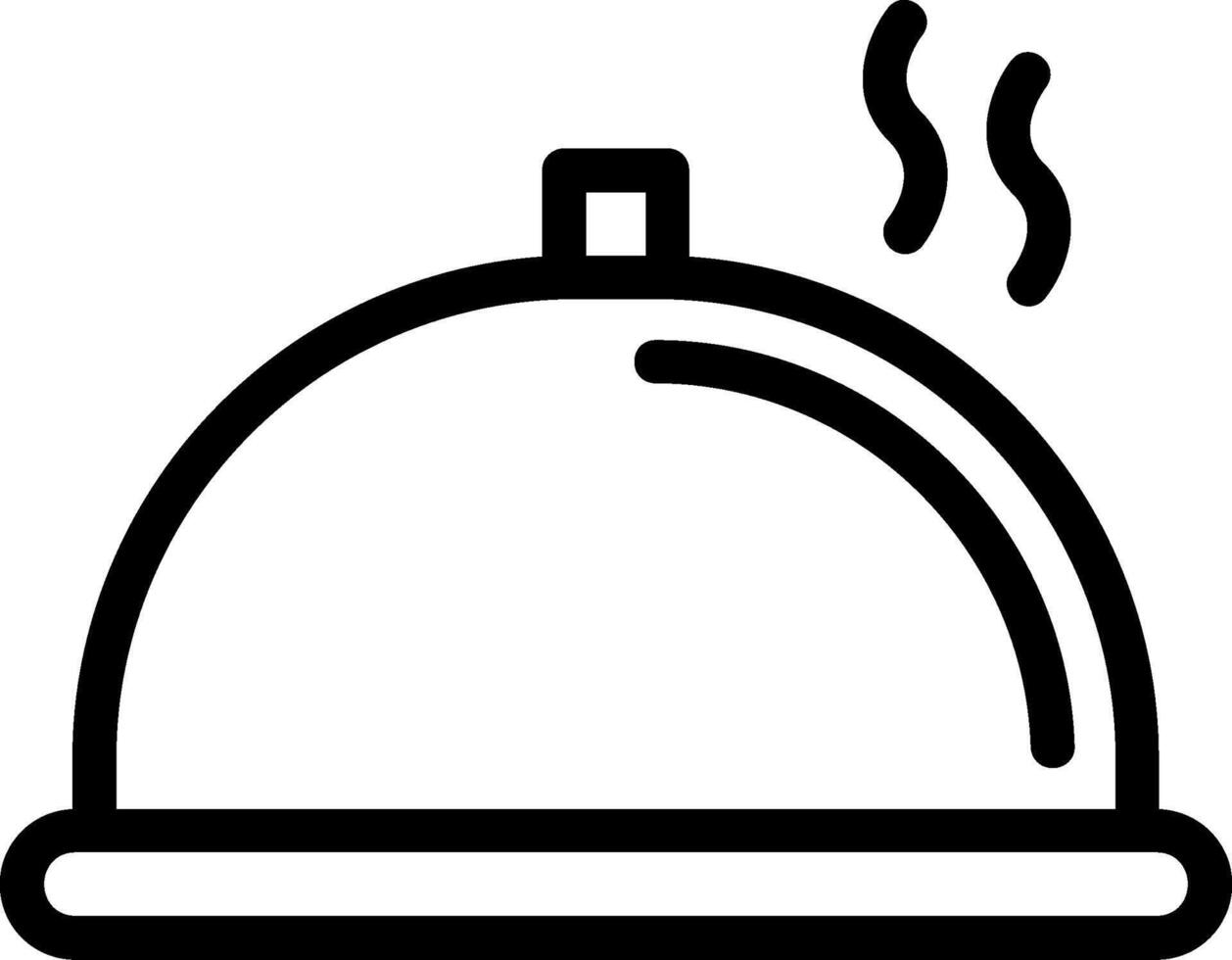 Platter Line Icon vector