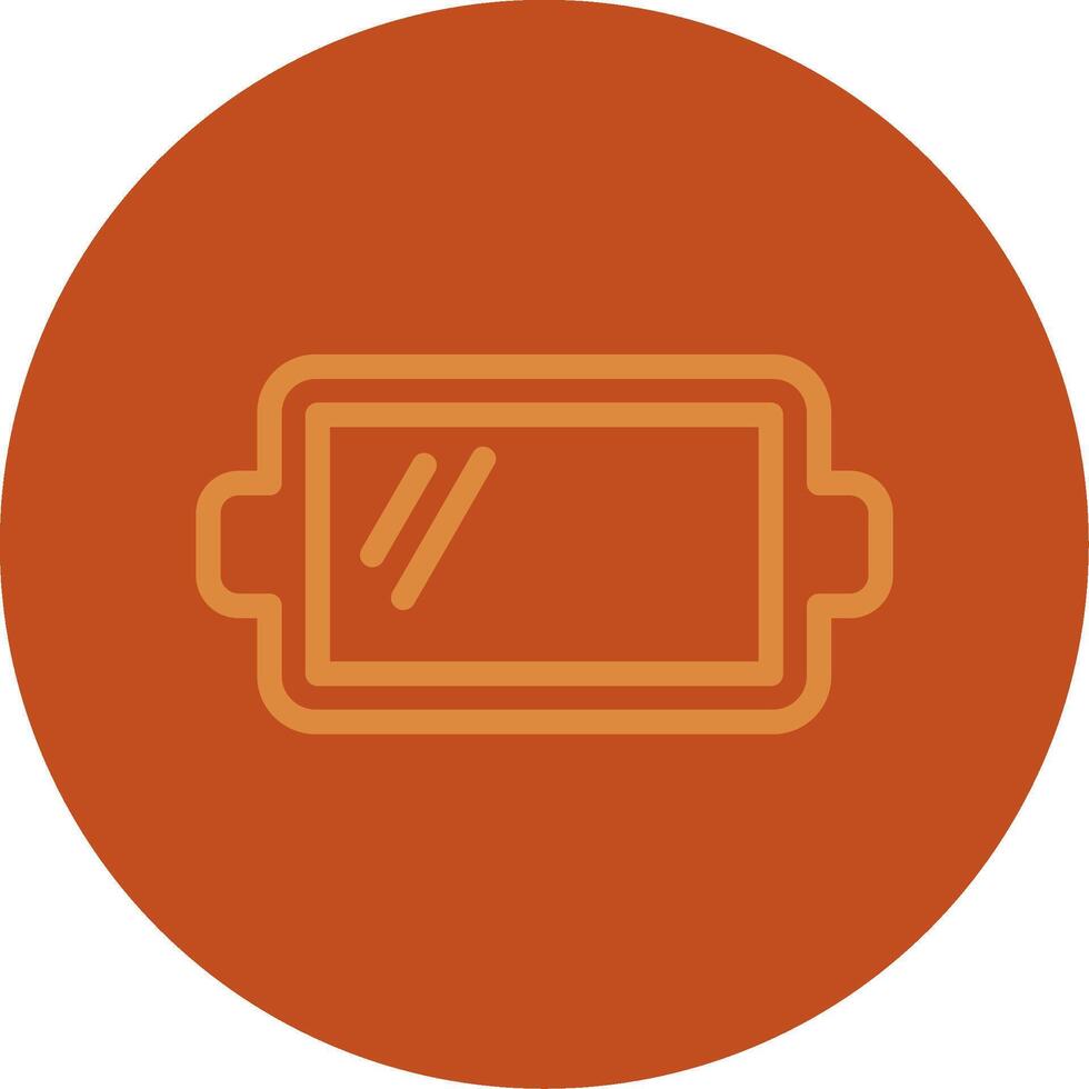 Tray Line Multi color Icon vector