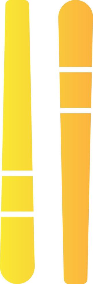 Chopstick Solid Multi Gradient Icon vector