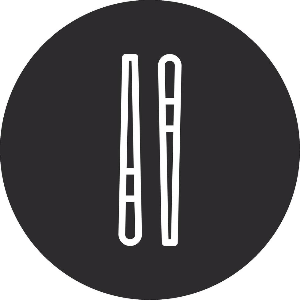 Chopstick Inverted Icon vector