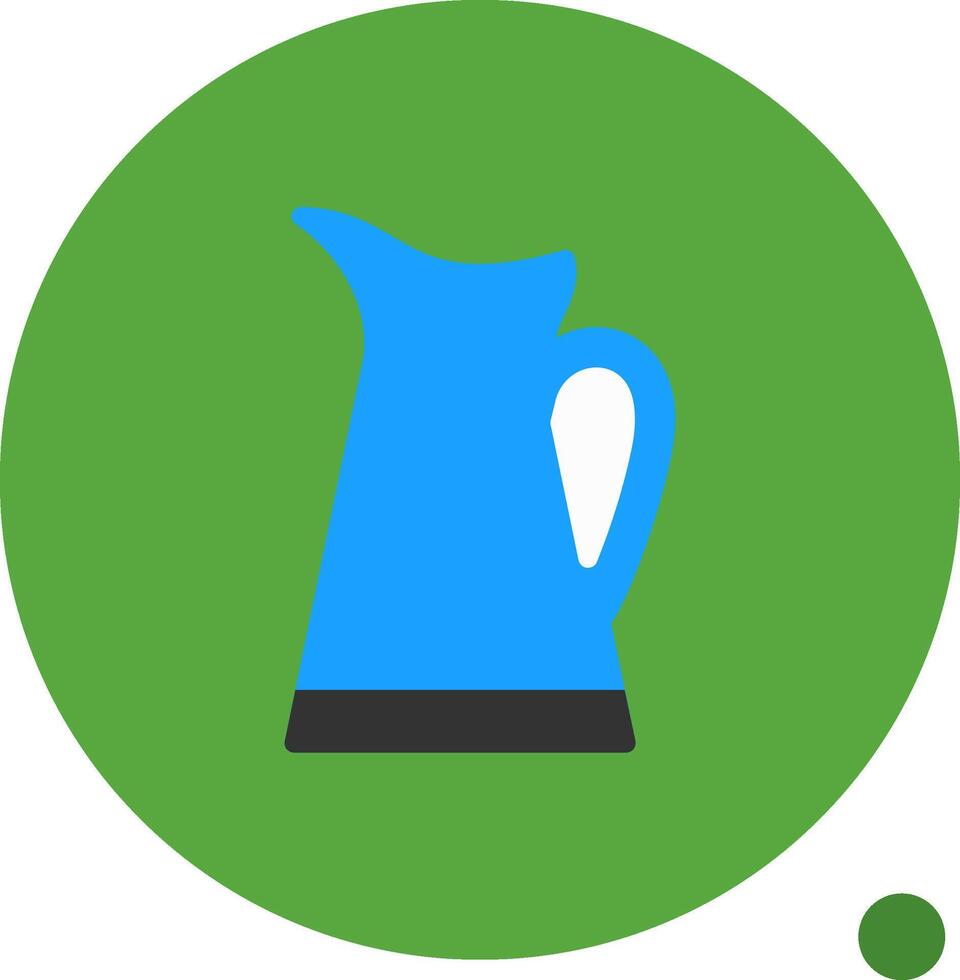 Pitcher Flat Shadow Icon vector