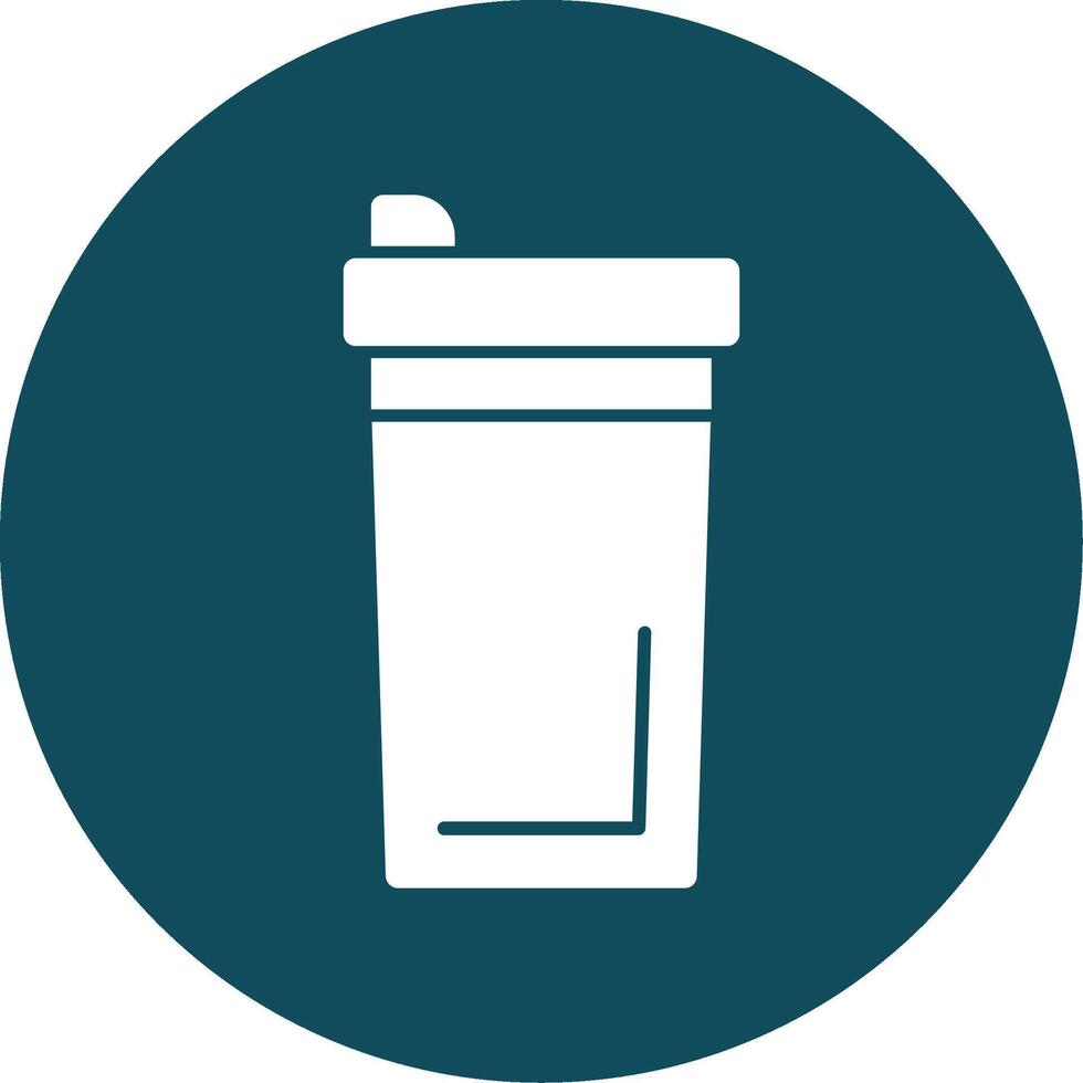 Tumbler Glyph Circle Icon vector