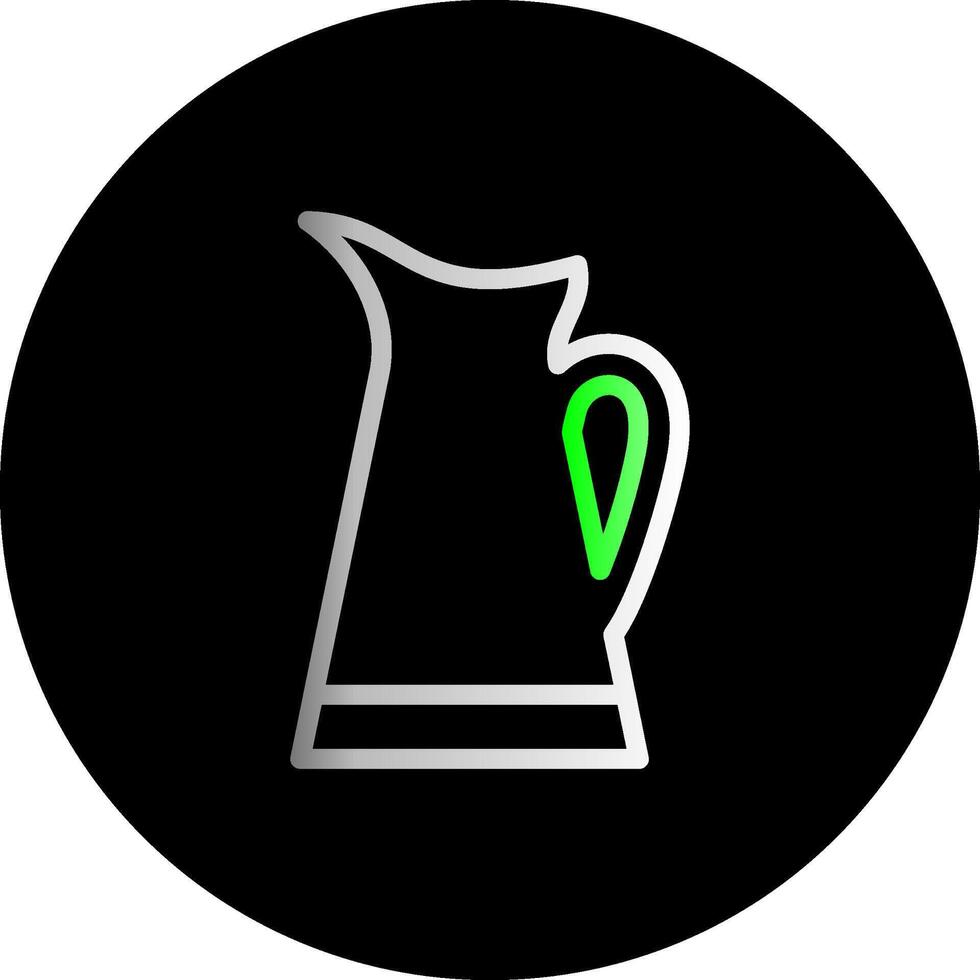 Pitcher Dual Gradient Circle Icon vector