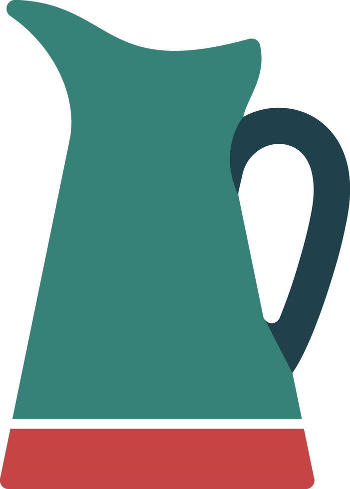 Pitcher Glyph Two Color Icon vector