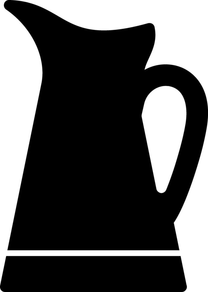 Pitcher Glyph Icon vector