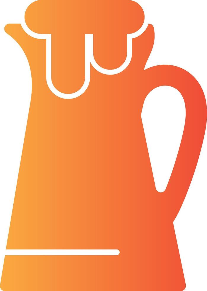 Creamer Solid Multi Gradient Icon vector
