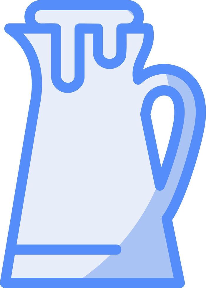 Creamer Line Filled Blue Icon vector