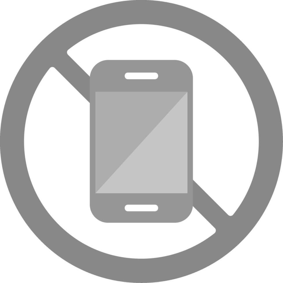 No Mobile Phone Vector Icon