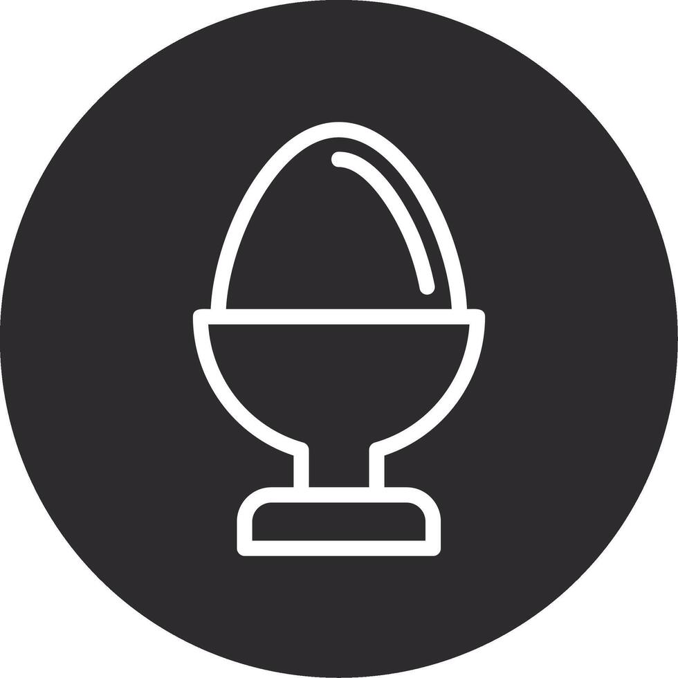 Eggcup Inverted Icon vector