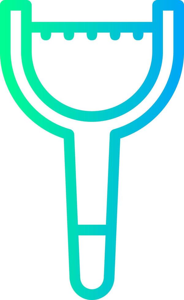 Peeler Linear Gradient Icon vector