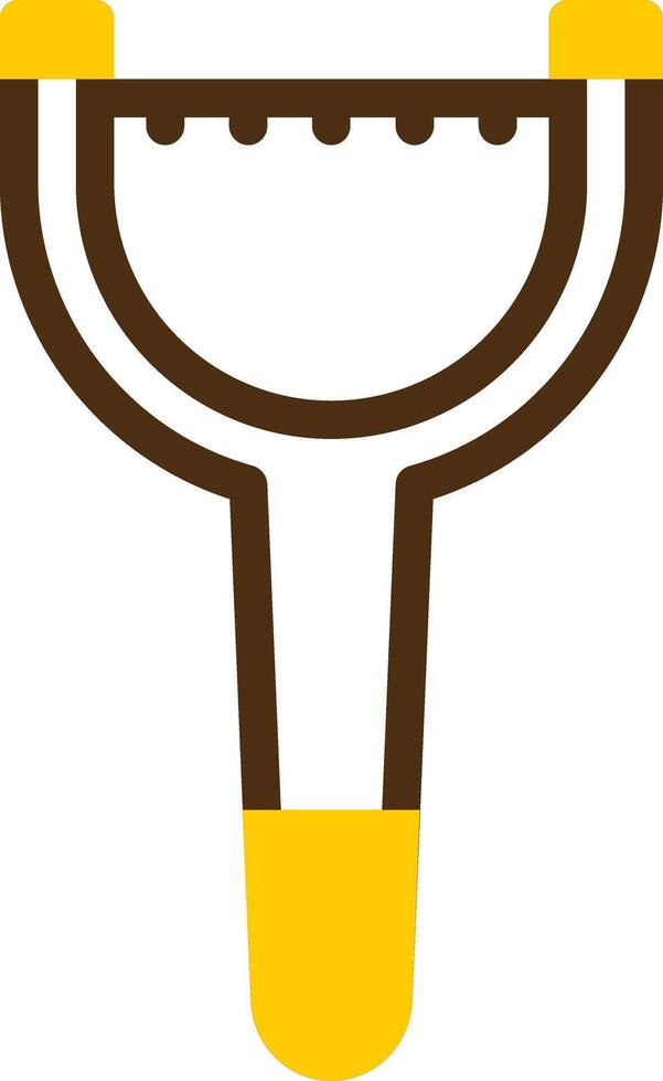 Peeler Yellow Lieanr Circle Icon vector