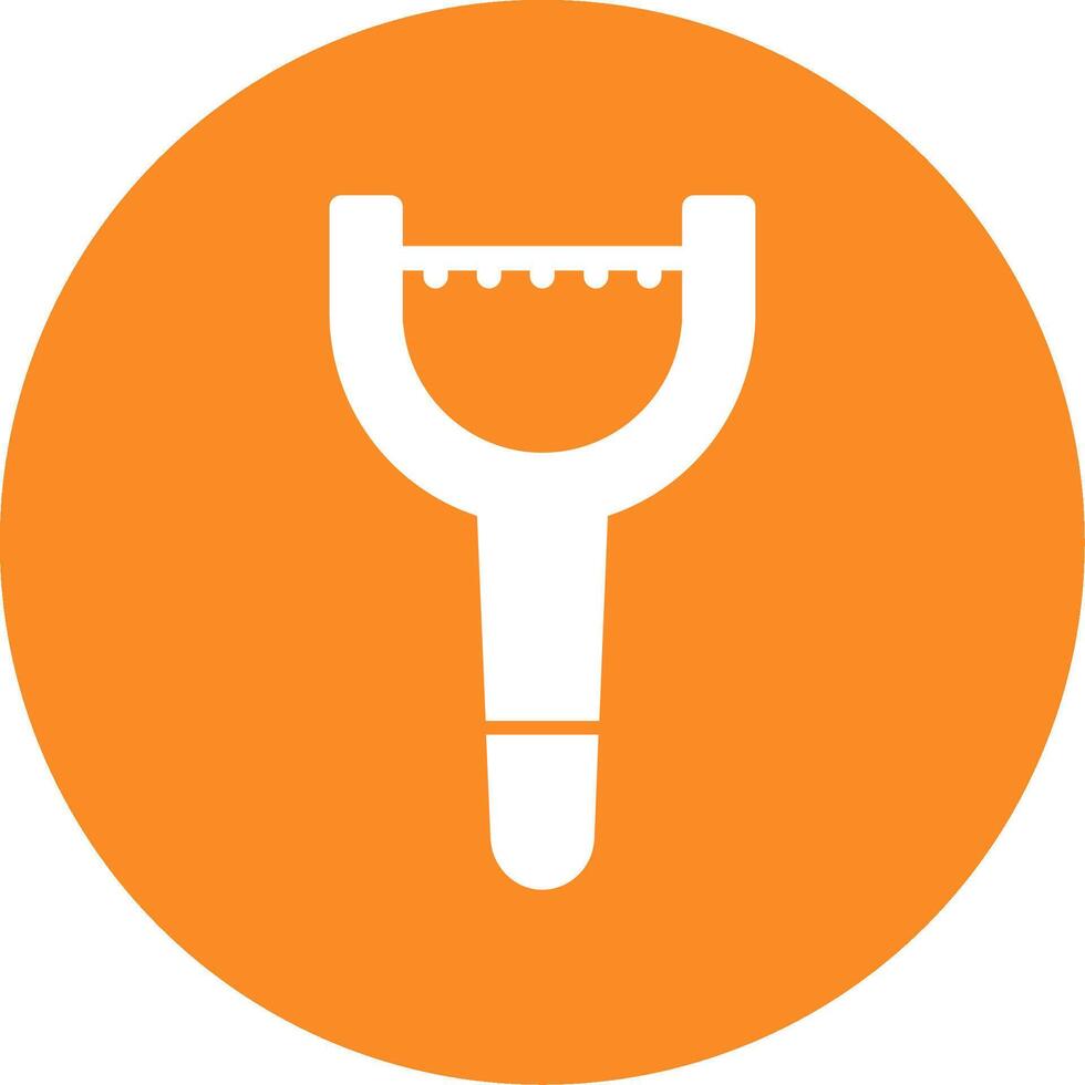 Peeler Glyph Circle Icon vector
