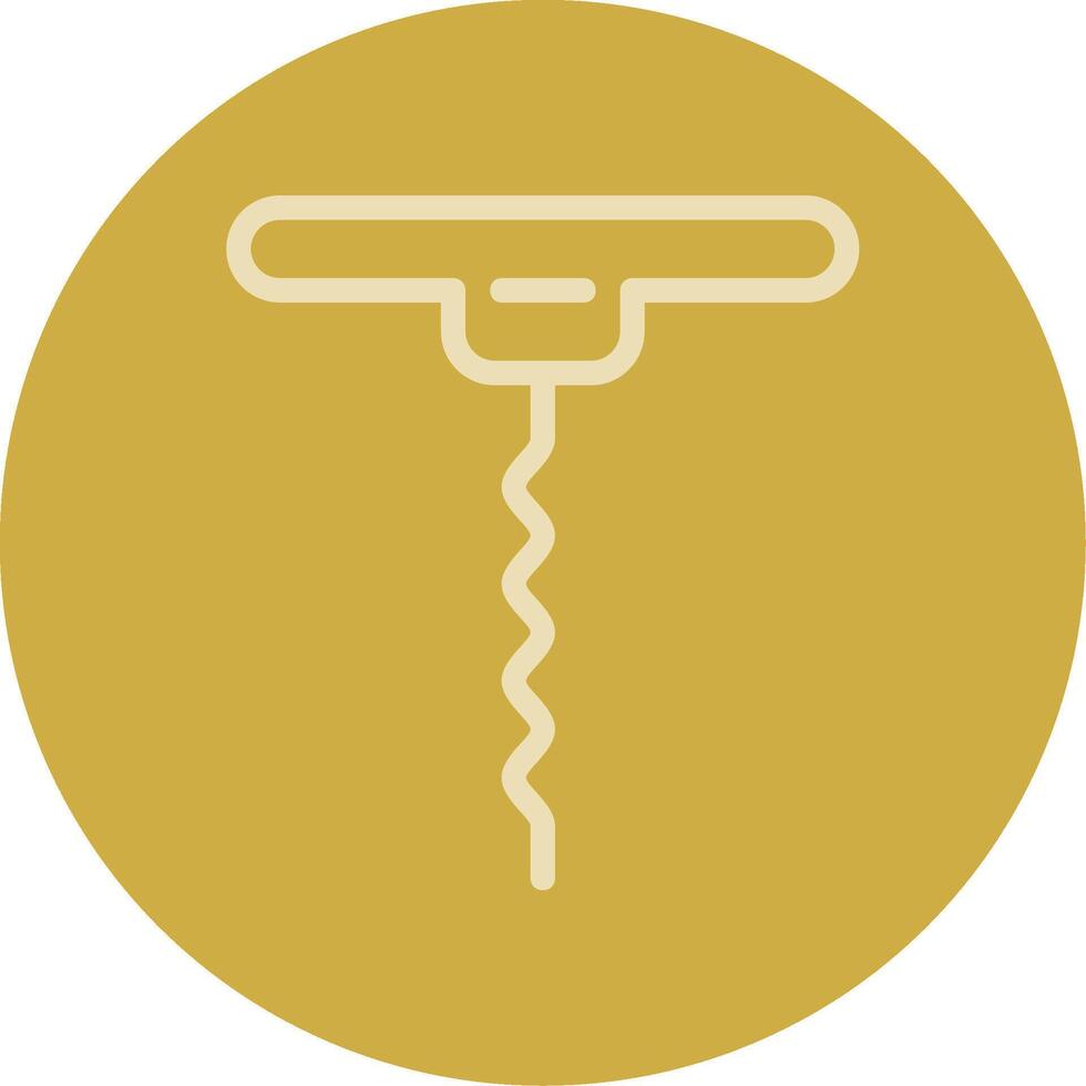 Corkscrew Line Multi color Icon vector