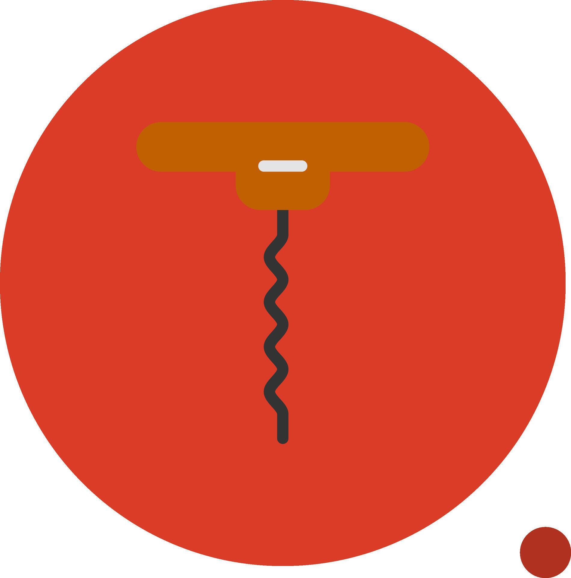 Corkscrew Flat Shadow Icon 39497175 Vector Art at Vecteezy