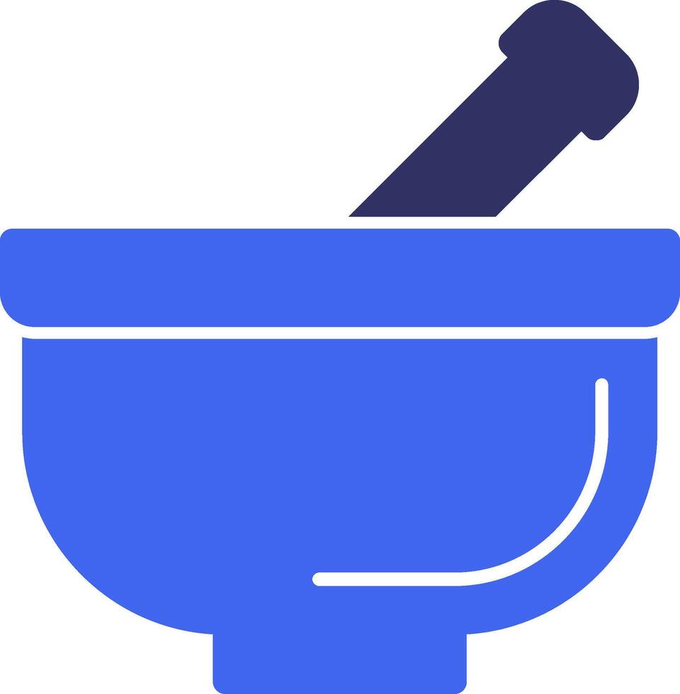 Pestle Solid Two Color Icon vector