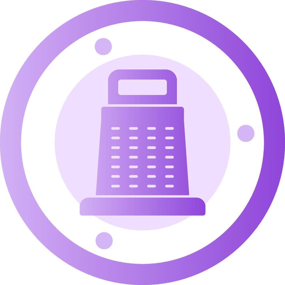 Grater Glyph Gradient Icon vector