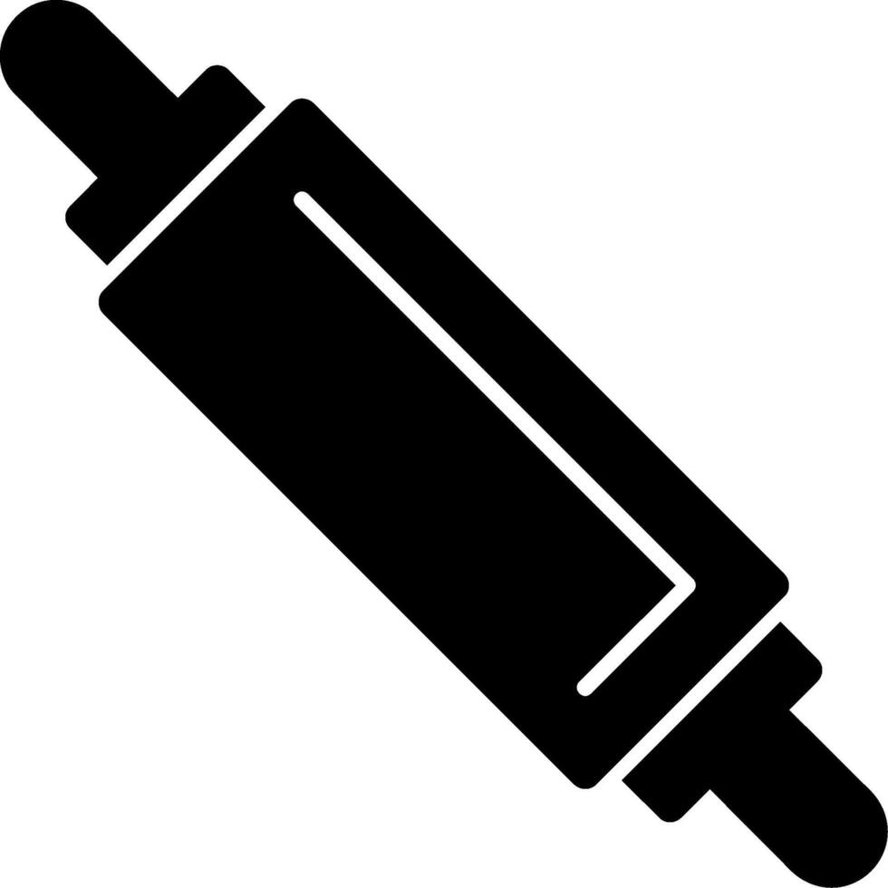 Rolling Pin Glyph Icon vector