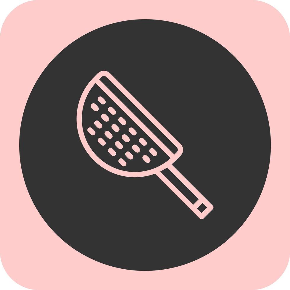 Strainer Linear Round Icon vector