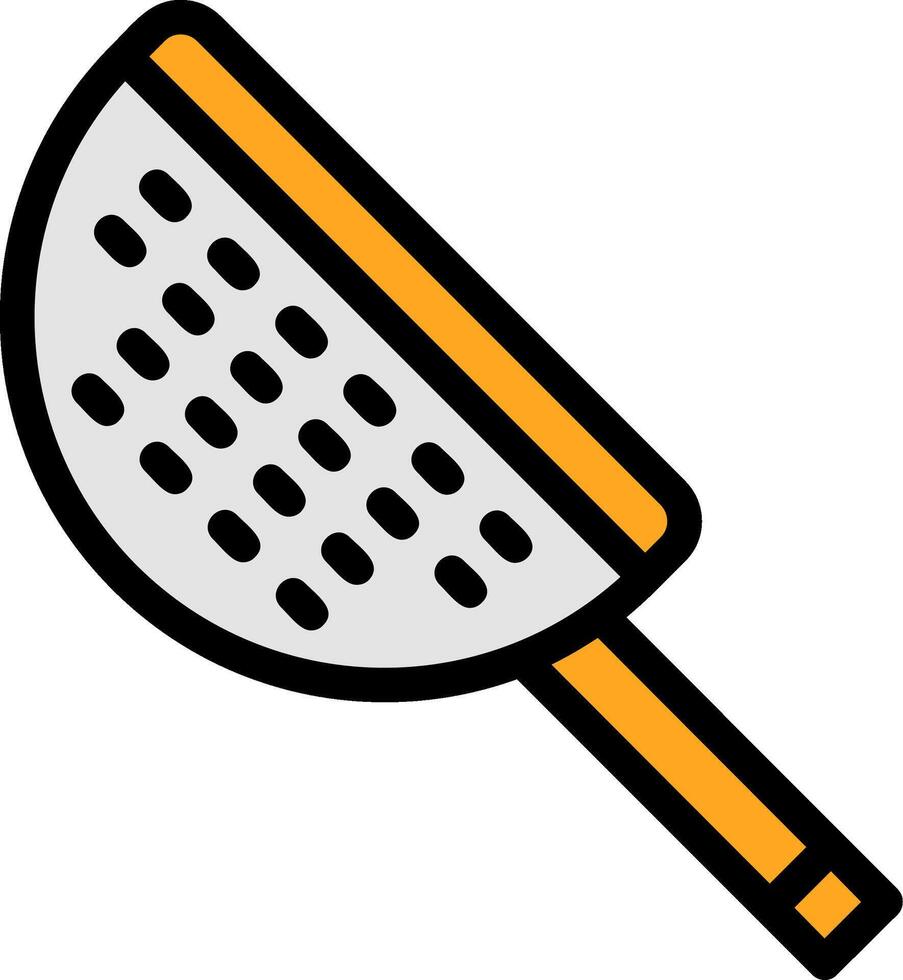 Strainer Line Filled Icon vector