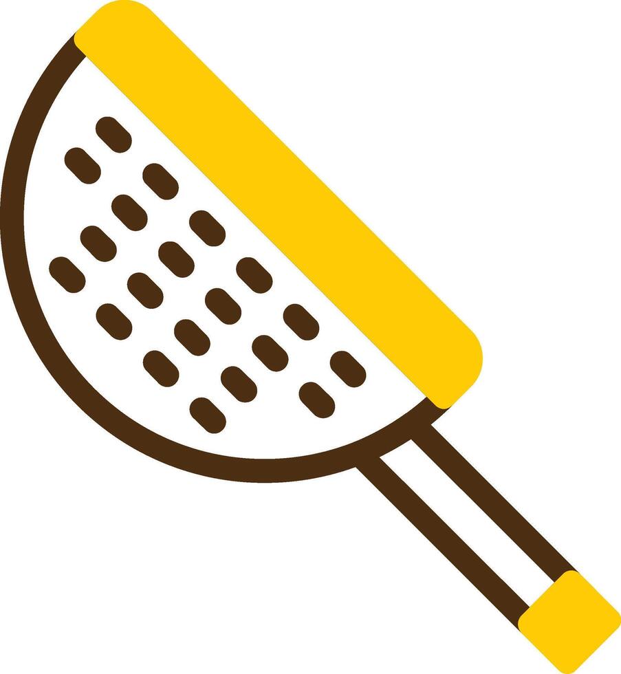 Strainer Yellow Lieanr Circle Icon vector