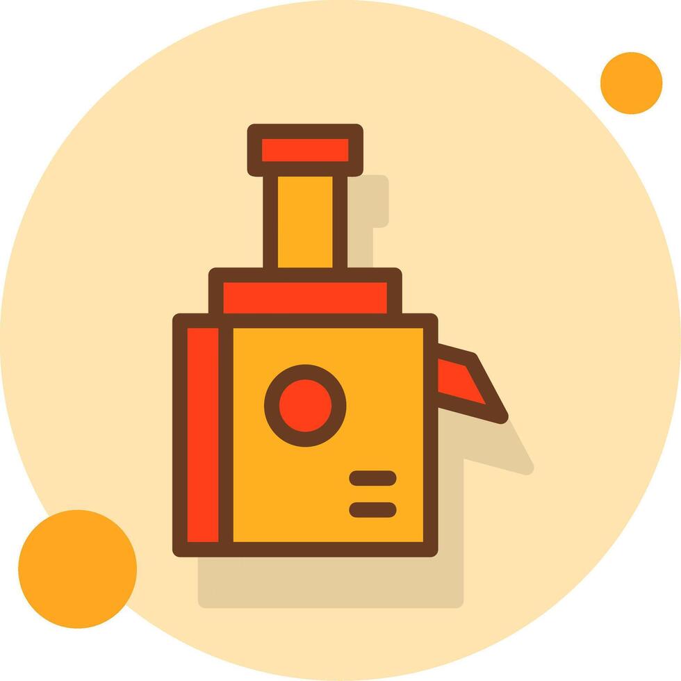 Juicer Filled Shadow Circle Icon vector