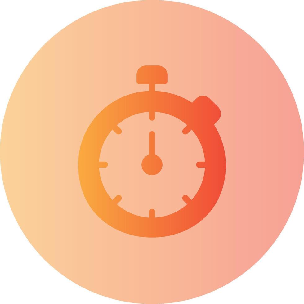 Timer Gradient Circle Icon vector