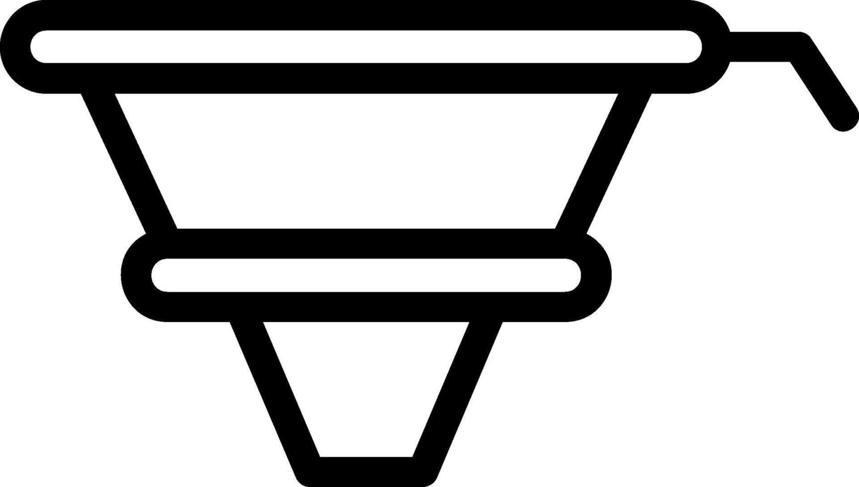 Funnel Line Icon vector