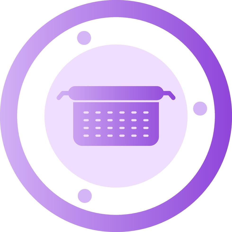 Sieve Glyph Gradient Icon vector
