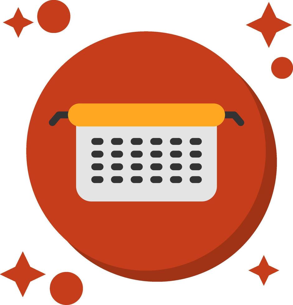 Sieve Tailed Color Icon vector