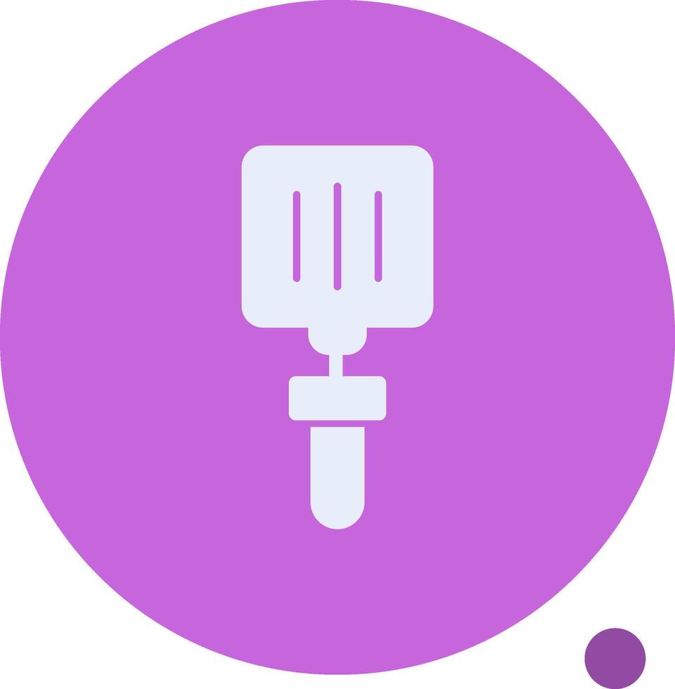 Spatula Glyph Shadow Icon vector