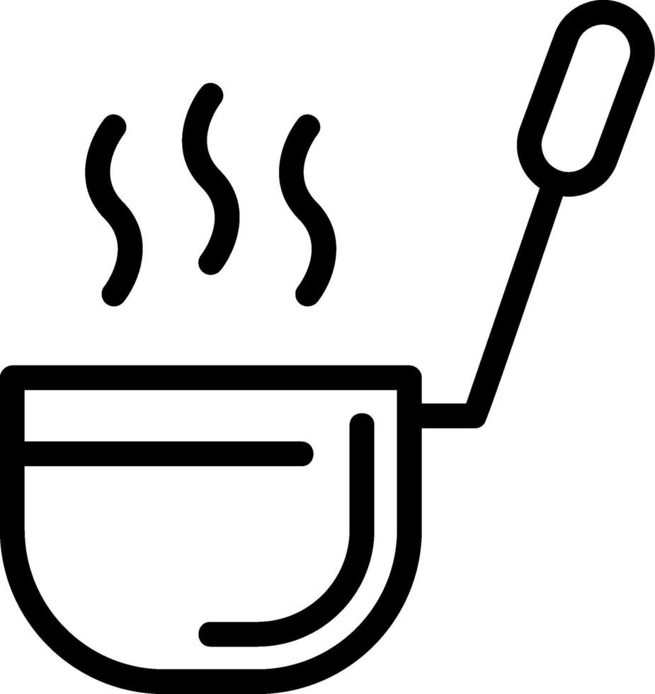 Ladle Line Icon vector