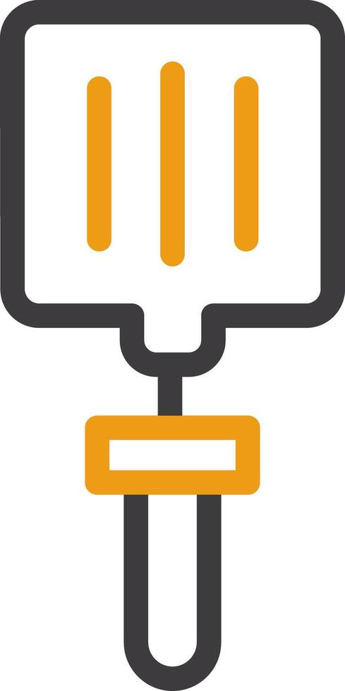 Spatula Line Circle Icon vector
