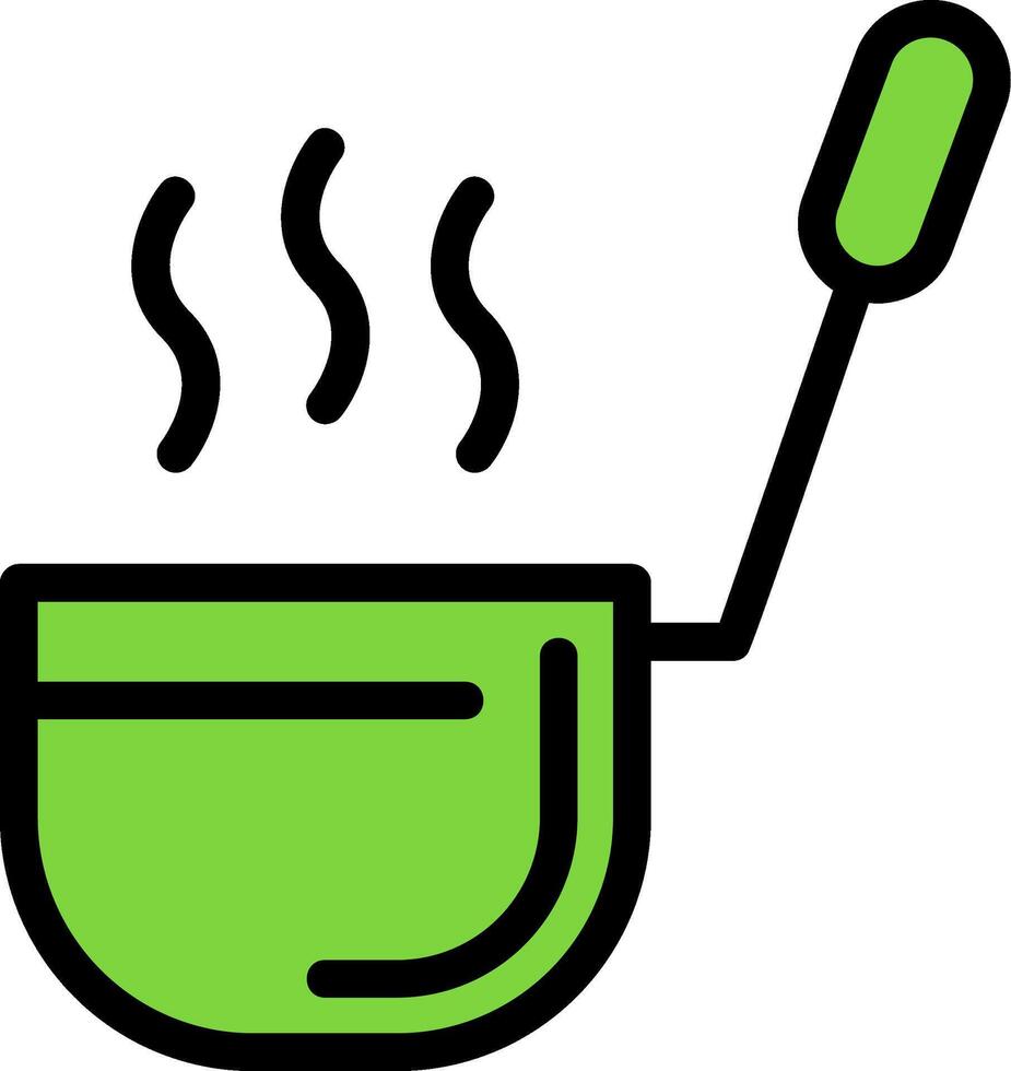 Ladle Line Filled Icon vector