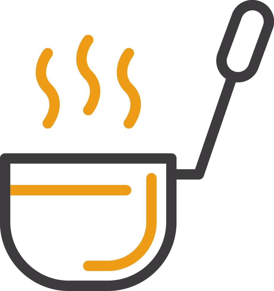 Ladle Line Circle Icon vector