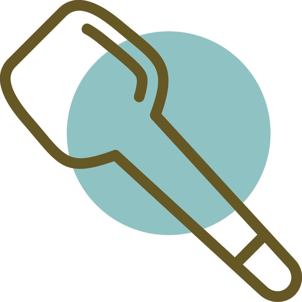 Spoonula Linear Circle Icon vector