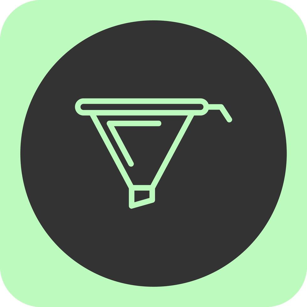 Funnel Linear Round Icon vector