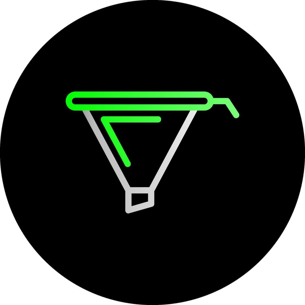 Funnel Dual Gradient Circle Icon vector