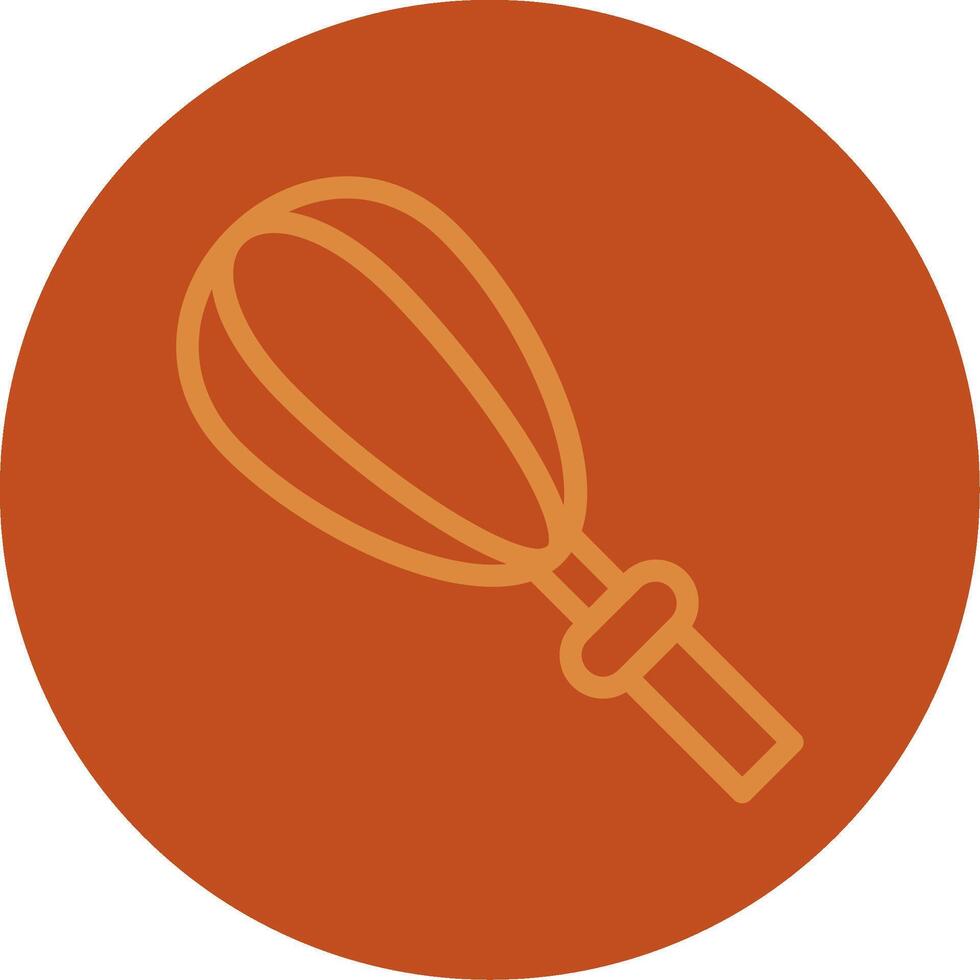 Whisk Line Multi color Icon vector