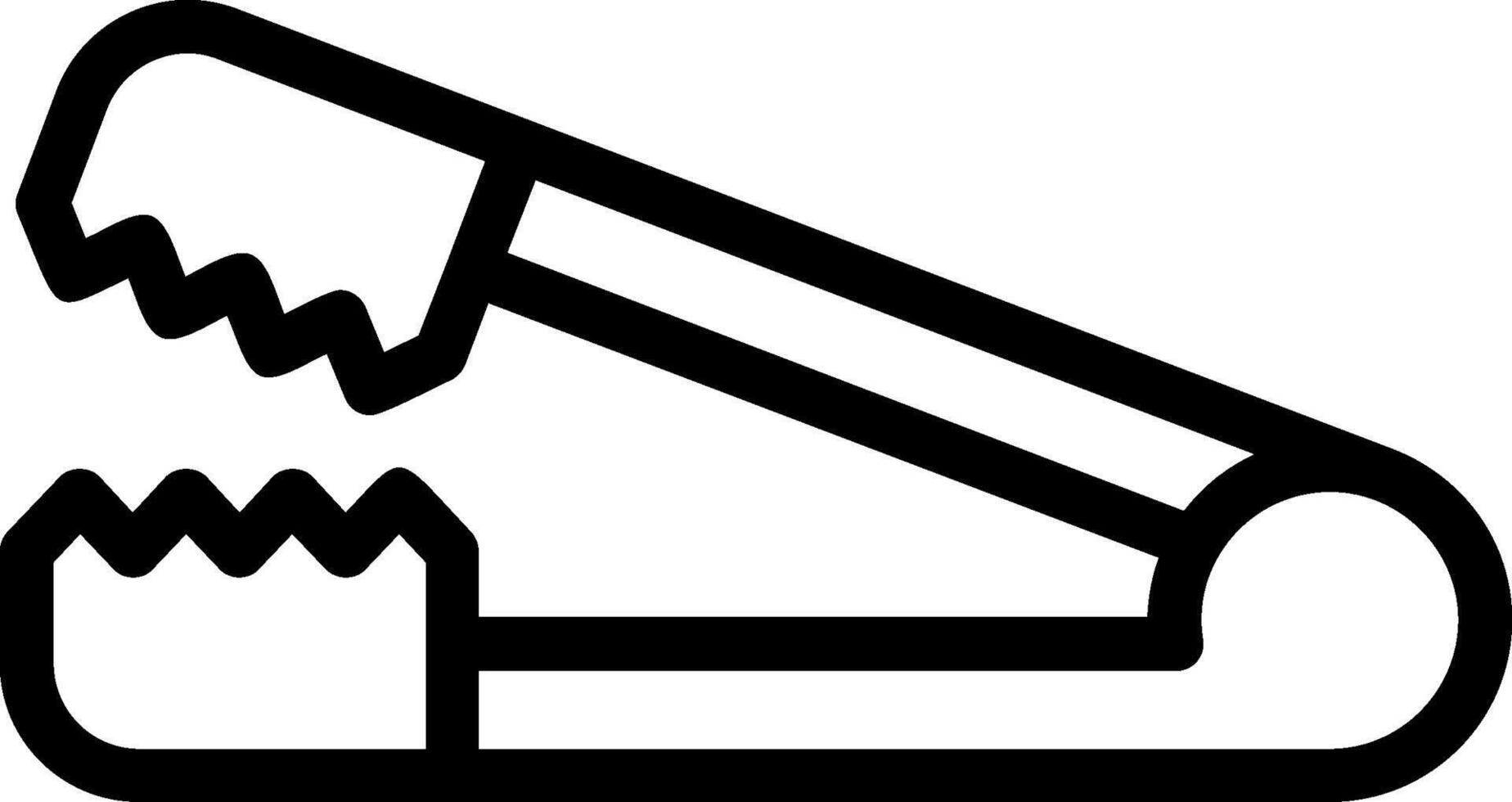 Tongs Line Icon vector