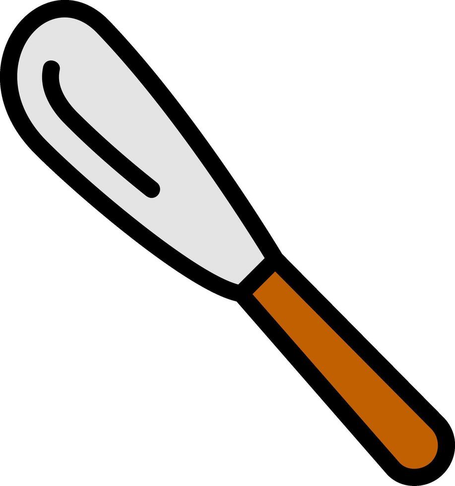 Tableware Spreader Line Filled Icon vector